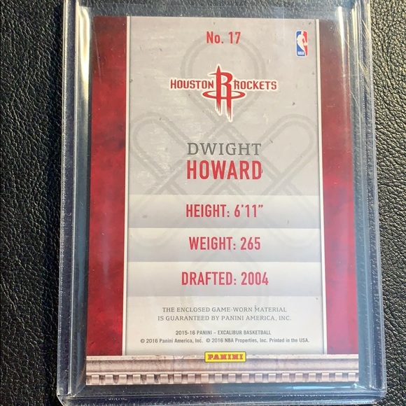 Dwight Howard Memorabilia Basketball Card - Picture 2 of 2
